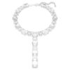 Millenia Necklace Mixed Cuts, White, Rhodium Plated