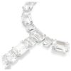 Millenia Necklace Mixed Cuts, White, Rhodium Plated