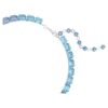 Millenia Necklace Octagon Cut, Color Gradient, Blue, Rhodium Plated Millenia Necklace Octagon Cut, Color Gradient, Blue, Rhodium Plated