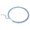 Millenia Necklace Octagon Cut, Color Gradient, Blue, Rhodium Plated Millenia Necklace Octagon Cut, Color Gradient, Blue, Rhodium Plated