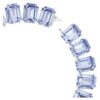Millenia Necklace Oversized Crystals, Octagon Cut, Blue, Rhodium Plated