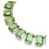 Millenia Necklace Oversized Crystals, Octagon Cut, Green, Gold-Tone Plated Millenia Necklace Oversized Crystals, Octagon Cut, Green, Gold-Tone Plated