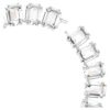 Millenia Necklace Oversized Crystals, Octagon Cut, White, Rhodium Plated Millenia Necklace Oversized Crystals, Octagon Cut, White, Rhodium Plated