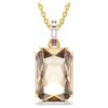 Millenia Pendant Octagon Cut, Caramel, Gold-Tone Plated Millenia Pendant Octagon Cut, Caramel, Gold-Tone Plated