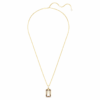 Millenia Pendant Octagon Cut, Caramel, Gold-Tone Plated Millenia Pendant Octagon Cut, Caramel, Gold-Tone Plated