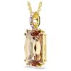 Millenia Pendant Octagon Cut, Caramel, Gold-Tone Plated Millenia Pendant Octagon Cut, Caramel, Gold-Tone Plated