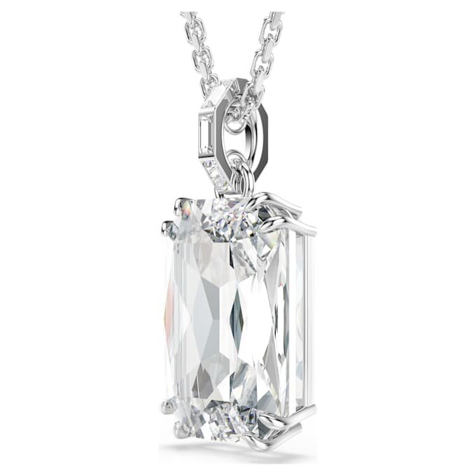 Millenia Pendant Octagon Cut, White, Rhodium Plated Millenia Pendant Octagon Cut, White, Rhodium Plated