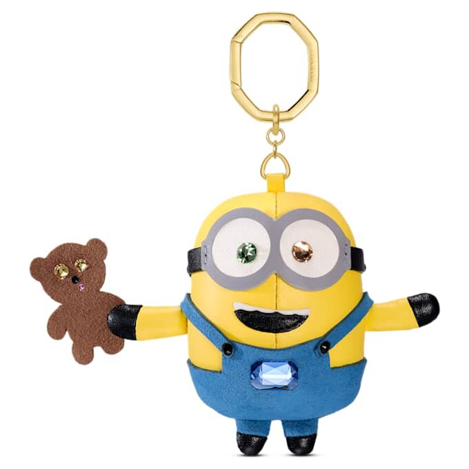 Minions Bag Charm Multicolored, Gold-Tone Plated Minions Bag Charm Multicolored, Gold-Tone Plated