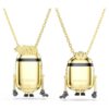 Minions James and Henry Set Pavé, Multicolored, Gold-Tone Plated Minions James and Henry Set Pavé, Multicolored, Gold-Tone Plated