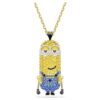 Minions Kevin Pendant Pavé, Multicolored, Gold-Tone Plated