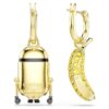 Minions Stuart and Banana Drop Earrings Pavé, Mini, Multicolored, Gold-Tone Plated Minions Stuart and Banana Drop Earrings Pavé, Mini, Multicolored, Gold-Tone Plated