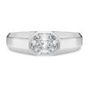 Octagon Band Ring Lab-Grown Diamonds 1.0 Ct Tw, Octagon Shape, 14K White Gold