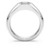Octagon Band Ring Lab-Grown Diamonds 1.0 Ct Tw, Octagon Shape, 14K White Gold