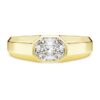 Octagon Band Ring Lab-Grown Diamonds 1.0 Ct Tw, Octagon Shape, 14K Yellow Gold