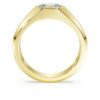Octagon Band Ring Lab-Grown Diamonds 1.0 Ct Tw, Octagon Shape, 14K Yellow Gold