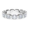 Octagon Band Ring Lab-Grown Diamonds 2.4 Ct Tw, Octagon Shape, 14K White Gold