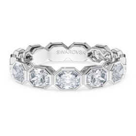 Octagon Band Ring Lab-Grown Diamonds 2.4 Ct Tw, Octagon Shape, 14K White Gold Octagon Band Ring Lab-Grown Diamonds 2.4 Ct Tw, Octagon Shape, 14K White Gold