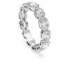 Octagon Band Ring Lab-Grown Diamonds 2.4 Ct Tw, Octagon Shape, 14K White Gold