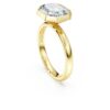 Octagon Bezel Ring Lab-Grown Diamonds 3.0 Ct Tw, Octagon Shape, 14K Yellow Gold