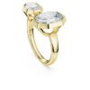Octagon Bezel Ring Lab-Grown Diamonds 4.10 Ct Tw, Octagon Shape, 18K Yellow Gold