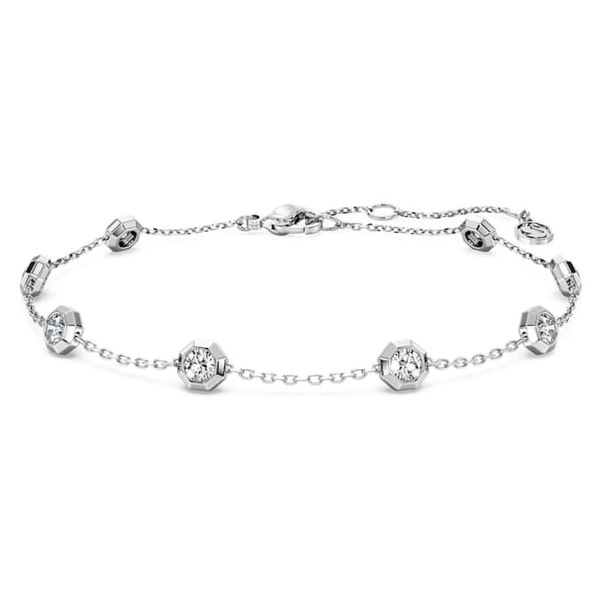 Octagon Bracelet Lab-Grown Diamonds 0.8 Ct Tw, Round Shape, Sterling Silver Octagon Bracelet Lab-Grown Diamonds 0.8 Ct Tw, Round Shape, Sterling Silver