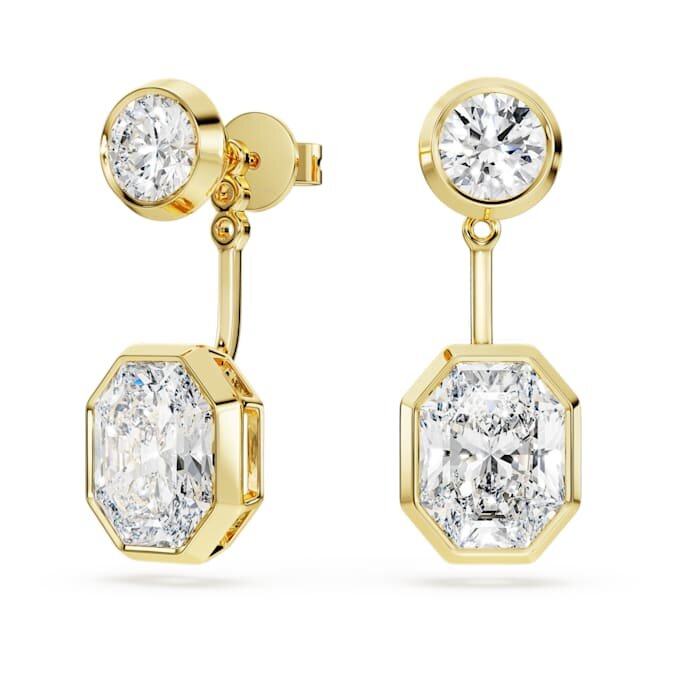 Octagon Earring Jackets Lab-Grown Diamonds 7.70 Ct Tw, Mixed Shapes, 18K Yellow Gold Octagon Earring Jackets Lab-Grown Diamonds 7.70 Ct Tw, Mixed Shapes, 18K Yellow Gold