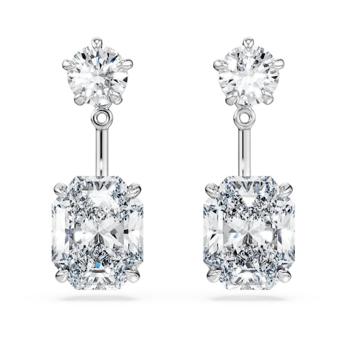 Octagon Earring Jackets Lab-Grown Diamonds 9.65 Ct Tw, Mixed Shapes, 18K White Gold Octagon Earring Jackets Lab-Grown Diamonds 9.65 Ct Tw, Mixed Shapes, 18K White Gold