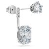 Octagon Earring Jackets Lab-Grown Diamonds 9.65 Ct Tw, Mixed Shapes, 18K White Gold Octagon Earring Jackets Lab-Grown Diamonds 9.65 Ct Tw, Mixed Shapes, 18K White Gold