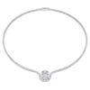 Octagon Necklace Lab-Grown Diamonds 12.86 Ct Tw, Octagon Shape, 18K White Gold