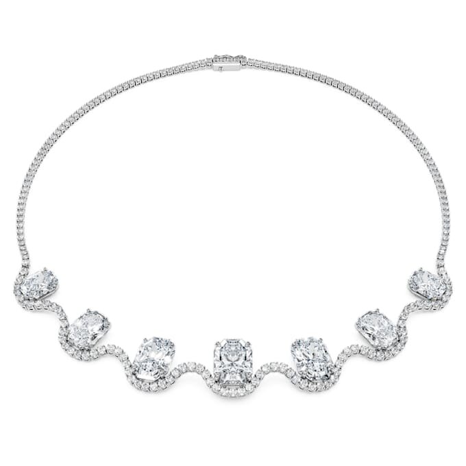 Octagon Necklace Lab-Grown Diamonds 37.70 Ct Tw, Octagon Shape, 18K White Gold Octagon Necklace Lab-Grown Diamonds 37.70 Ct Tw, Octagon Shape, 18K White Gold