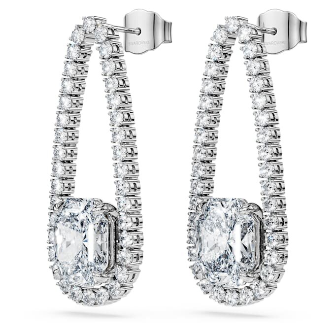 Octagon Tennis Earrings Lab-Grown Diamonds 7.95 Ct Tw, Mixed Shapes, 18K White Gold Octagon Tennis Earrings Lab-Grown Diamonds 7.95 Ct Tw, Mixed Shapes, 18K White Gold