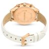 Octea Chrono Watch Swiss Made, Leather Strap, White, Rose Gold-Tone Finish Octea Chrono Watch Swiss Made, Leather Strap, White, Rose Gold-Tone Finish