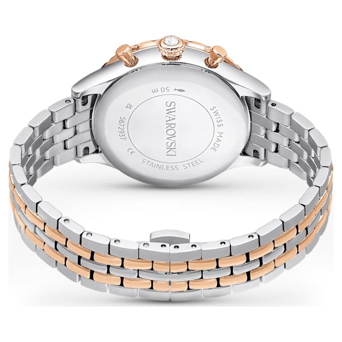 Octea Chrono Watch Swiss Made, Metal Bracelet, Rose Gold Tone, Mixed Metal Finish Octea Chrono Watch Swiss Made, Metal Bracelet, Rose Gold Tone, Mixed Metal Finish