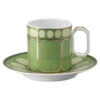 Signum Coffee Cup with Saucer Porcelain, Green