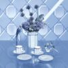 Signum Plate Porcelain, Small, Blue Signum Plate Porcelain, Small, Blue
