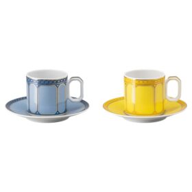 Signum Espresso Set Porcelain, Multicolored