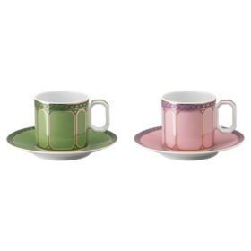 Signum Espresso Set Porcelain, Multicolored