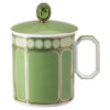 Signum Mug with Lid Porcelain, Green