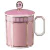 Signum Mug with Lid Porcelain, Pink