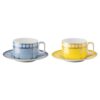 Signum Teacup Set Porcelain, Multicolored