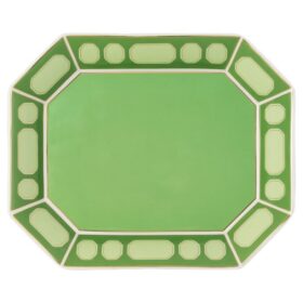 Signum Tray Porcelain, Large, Green
