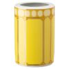 Signum Vase Porcelain, Medium, Yellow