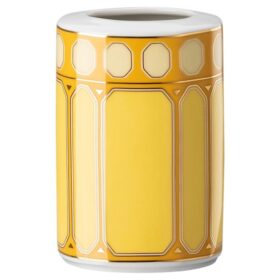 Signum Vase Porcelain, Small, Yellow
