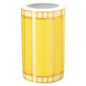 Signum Vase Porcelain, Yellow
