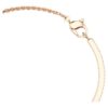 Snake Bangle Mixed Cuts, Year of the Snake, Red, Rose Gold-Tone Plated Snake Bangle Mixed Cuts, Year of the Snake, Red, Rose Gold-Tone Plated