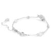 Snake Bracelet Crystal Pearl, Mixed Cuts, Year of the Snake, White, Rhodium Plated Snake Bracelet Crystal Pearl, Mixed Cuts, Year of the Snake, White, Rhodium Plated