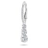Stilla Attract Hoop Earrings Round Cut, White, Rhodium Plated