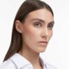 Stilla Attract Stud Earrings Square Cut, White, Rhodium Plated Stilla Attract Stud Earrings Square Cut, White, Rhodium Plated