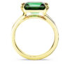 Stilla Cocktail Ring Rectangular Cut, Green, Gold-Tone Plated Stilla Cocktail Ring Rectangular Cut, Green, Gold-Tone Plated