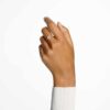 Stilla Cocktail Ring Round Cut, Pavé, White, Rose Gold-Tone Plated Stilla Cocktail Ring Round Cut, Pavé, White, Rose Gold-Tone Plated